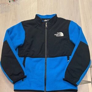 The North Face Denali Black and Blue Fleece Jacket